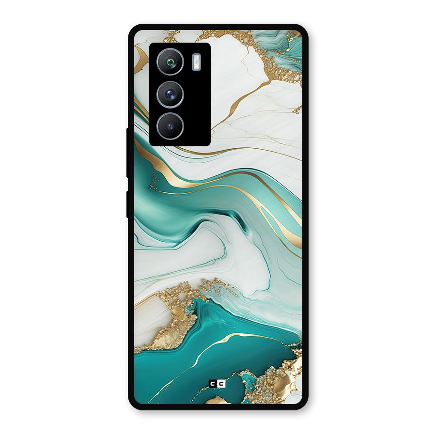 Marvelous Marble Metal Back Case for iQOO 9 SE