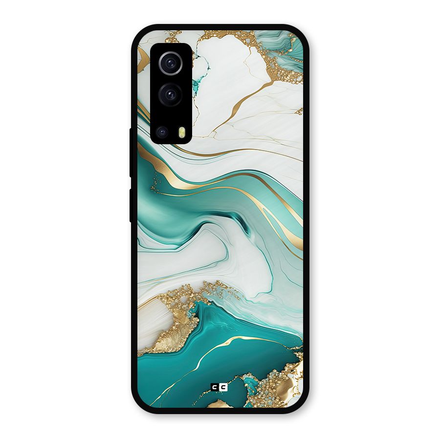 Marvelous Marble Metal Back Case for iQOO Z3