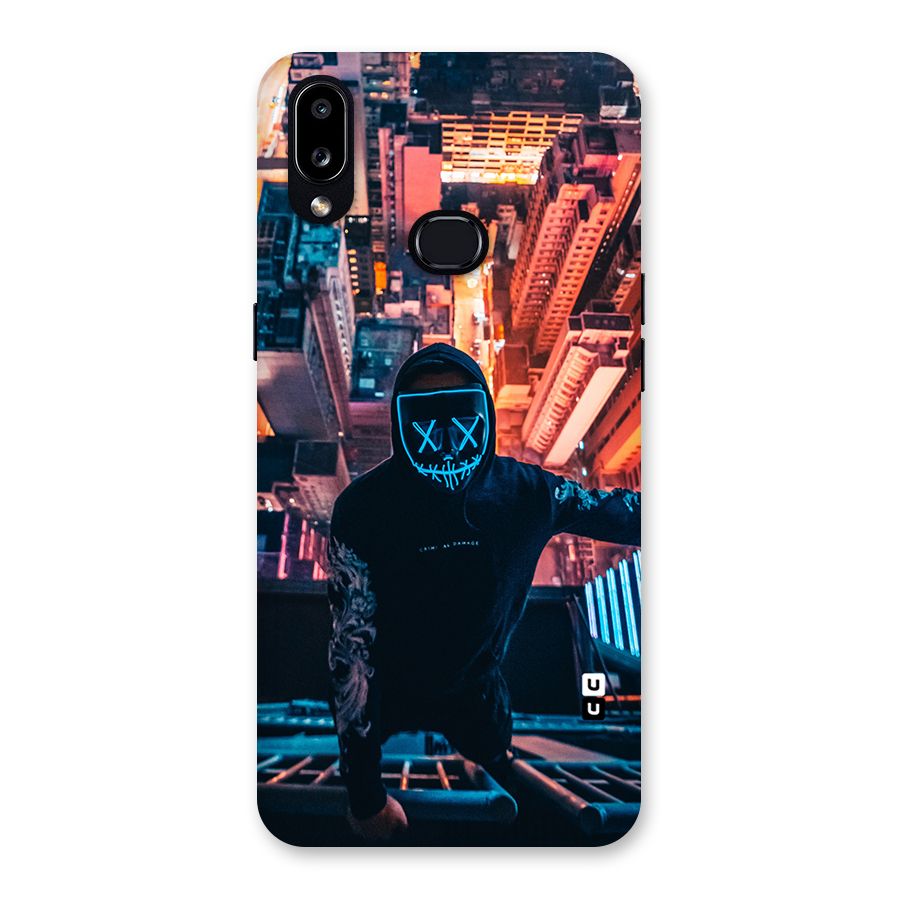 Mask Guy Climbing Building Back Case for Galaxy A10s