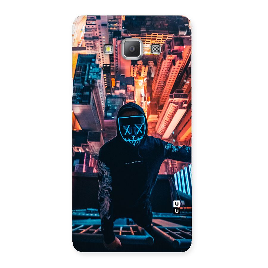 Mask Guy Climbing Building Back Case for Galaxy A7