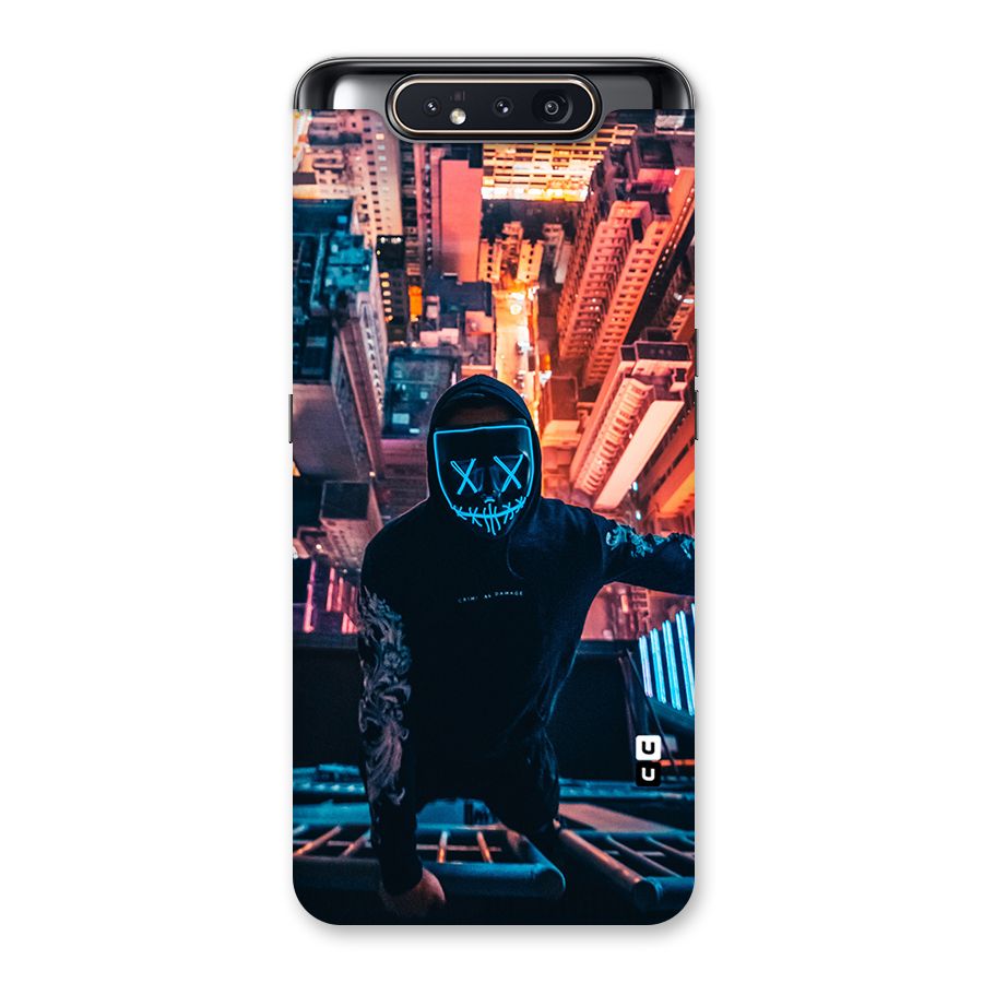 Mask Guy Climbing Building Back Case for Galaxy A80