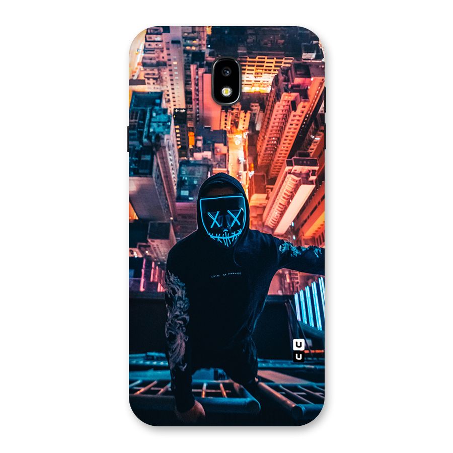 Mask Guy Climbing Building Back Case for Galaxy J7 Pro
