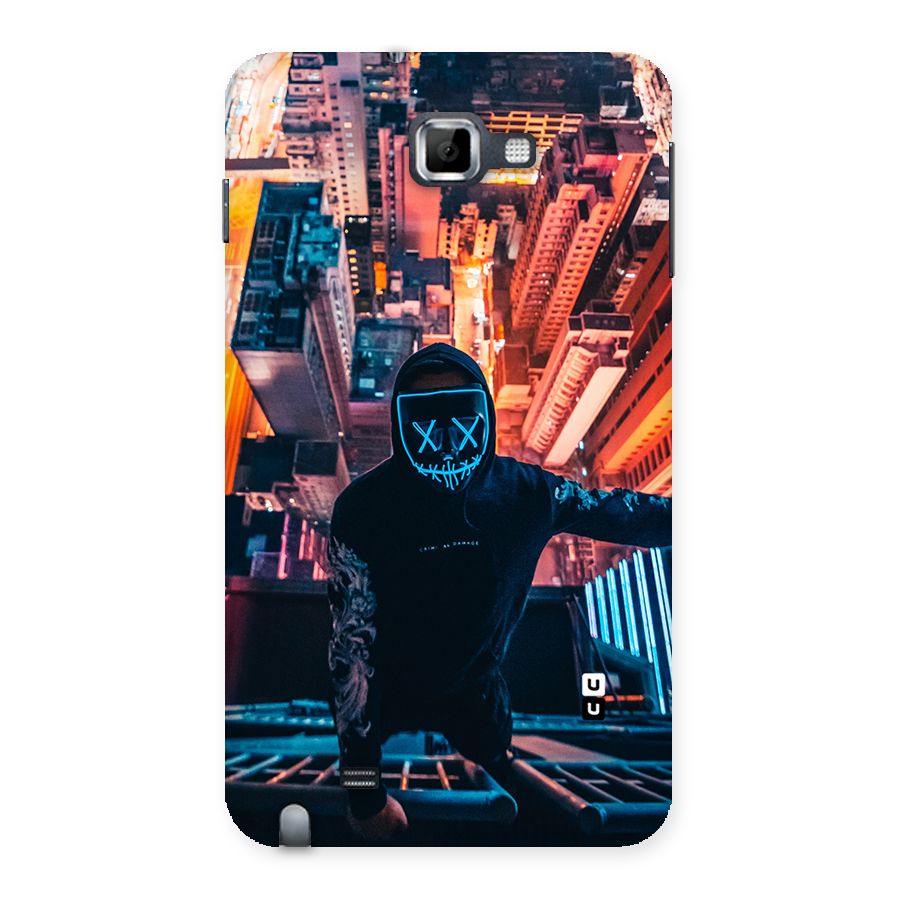 Mask Guy Climbing Building Back Case for Galaxy Note