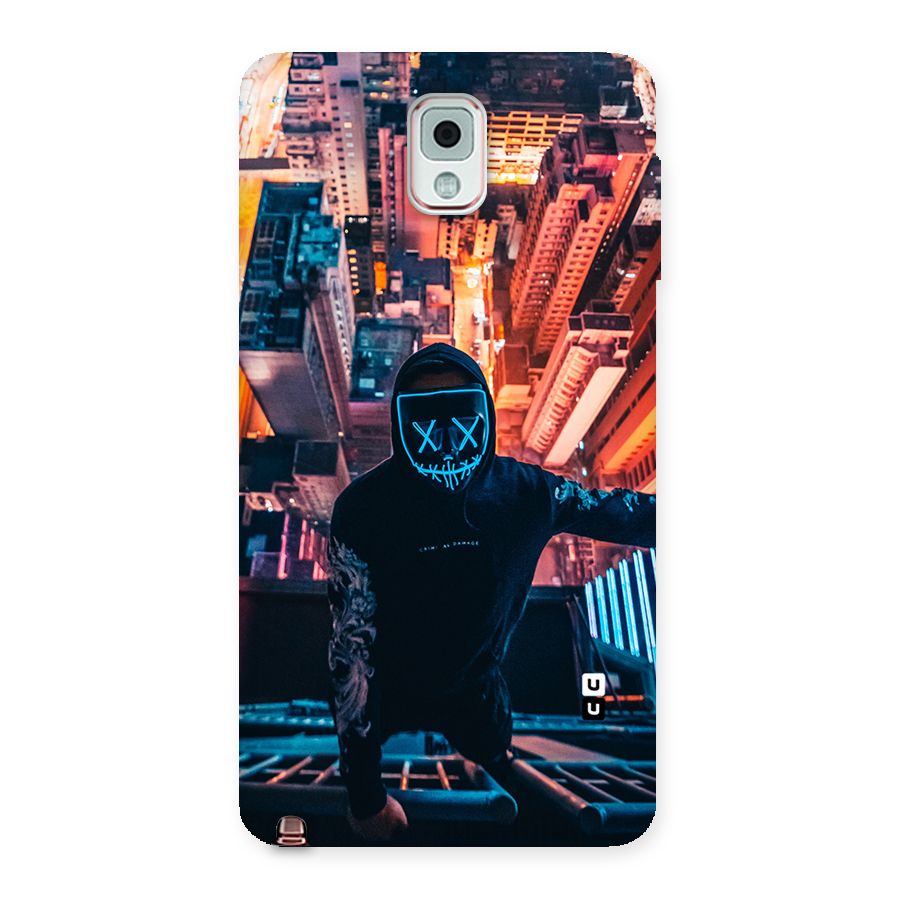 Mask Guy Climbing Building Back Case for Galaxy Note 3