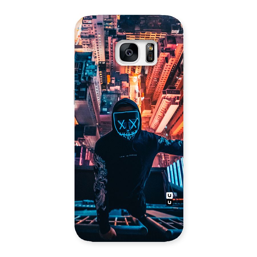Mask Guy Climbing Building Back Case for Galaxy S7 Edge