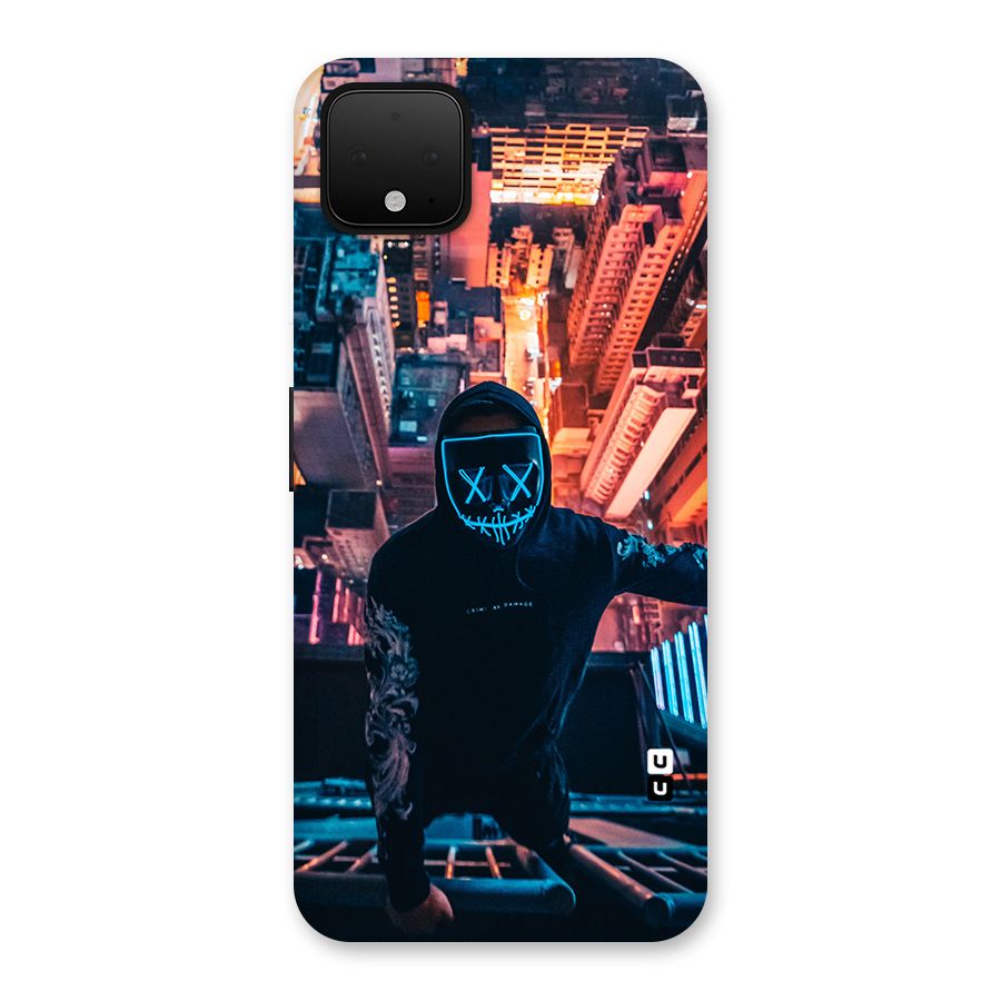 Mask Guy Climbing Building Back Case for Google Pixel 4 XL