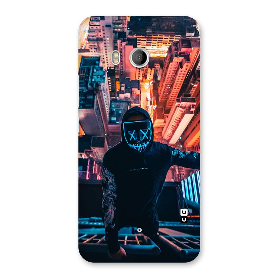 Mask Guy Climbing Building Back Case for HTC U11