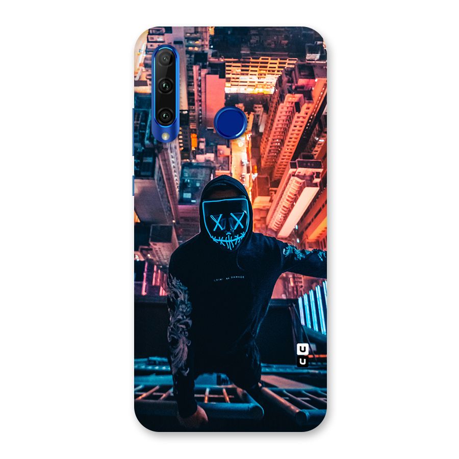Mask Guy Climbing Building Back Case for Honor 20i