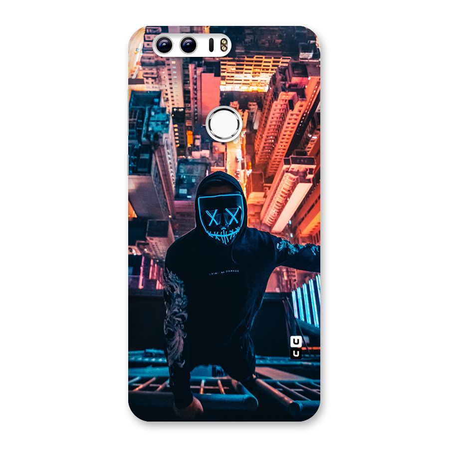 Mask Guy Climbing Building Back Case for Honor 8