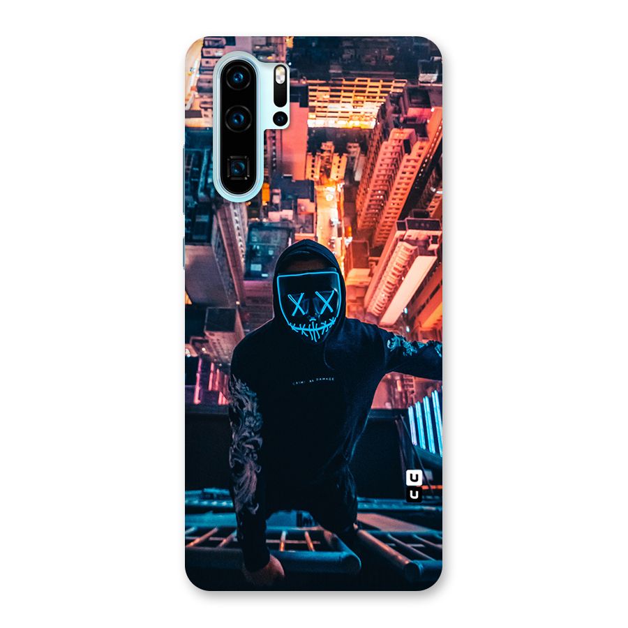 Mask Guy Climbing Building Back Case for Huawei P30 Pro