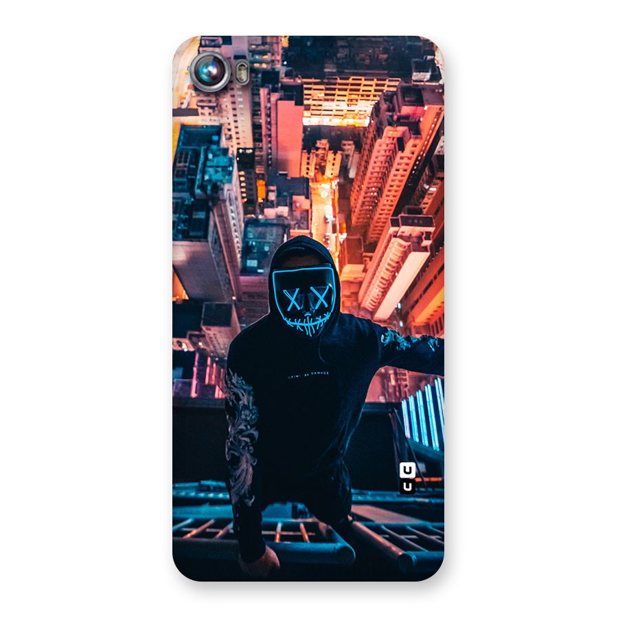 Mask Guy Climbing Building Back Case for Micromax Canvas Fire 4 A107