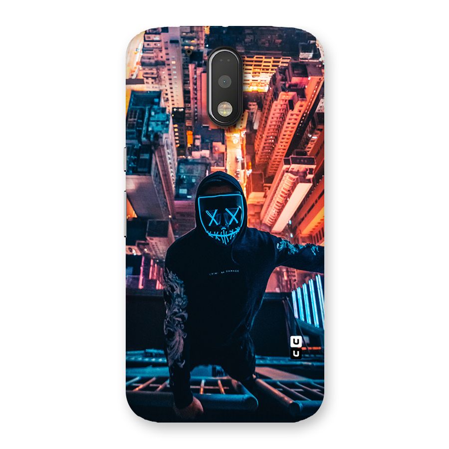 Mask Guy Climbing Building Back Case for Motorola Moto G4