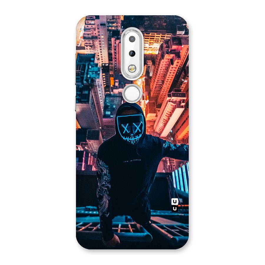 Mask Guy Climbing Building Back Case for Nokia 6.1 Plus
