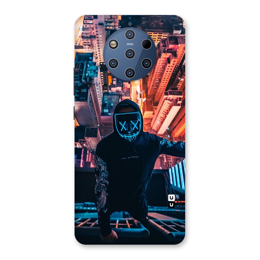Mask Guy Climbing Building Back Case for Nokia 9 PureView