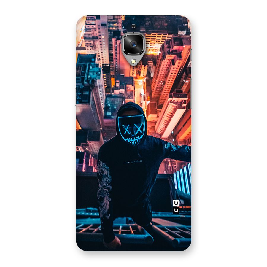 Mask Guy Climbing Building Back Case for OnePlus 3