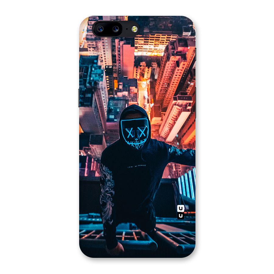 Mask Guy Climbing Building Back Case for OnePlus 5