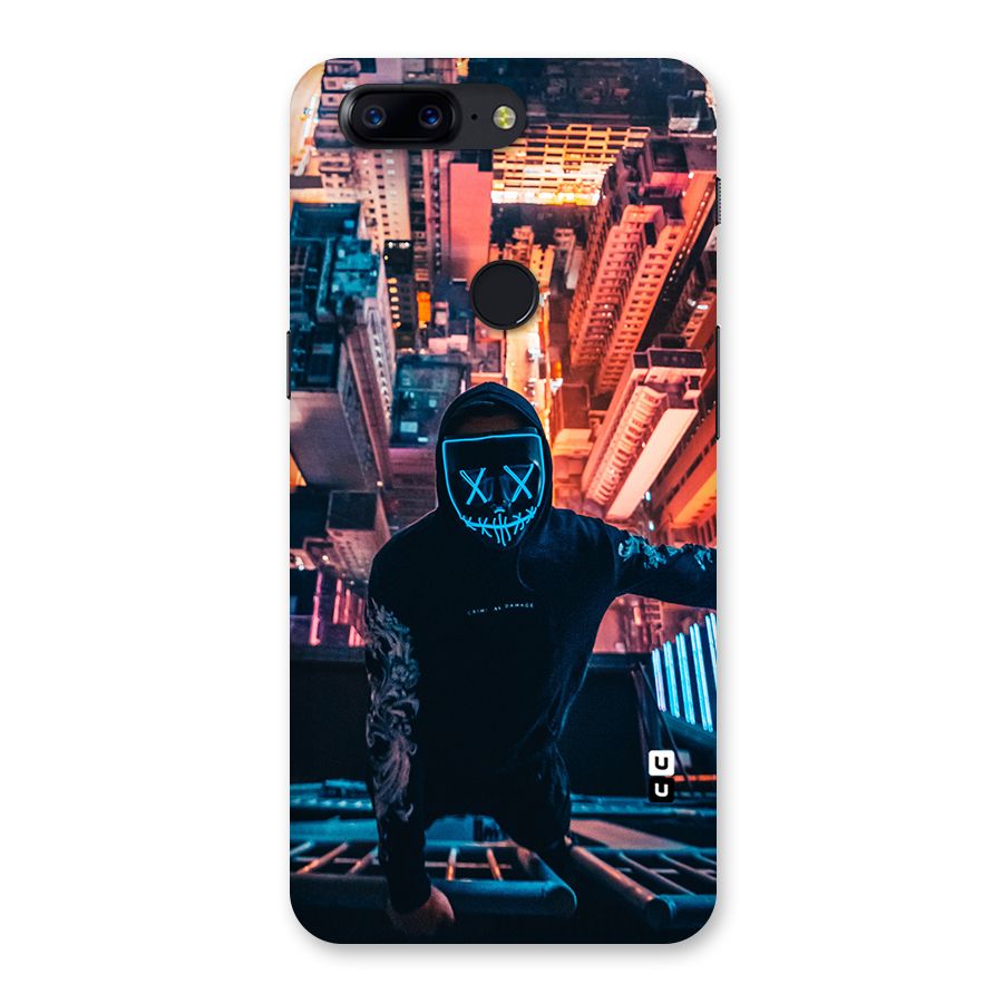 Mask Guy Climbing Building Back Case for OnePlus 5T