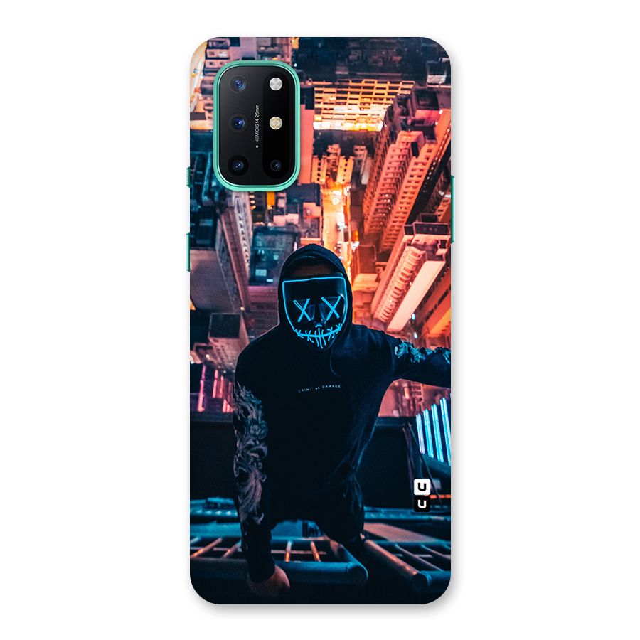 Mask Guy Climbing Building Back Case for OnePlus 8T