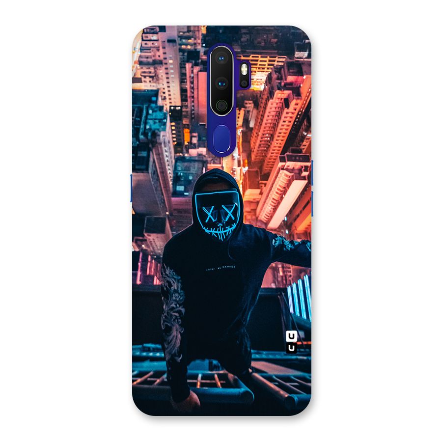 Mask Guy Climbing Building Back Case for Oppo A9 (2020)