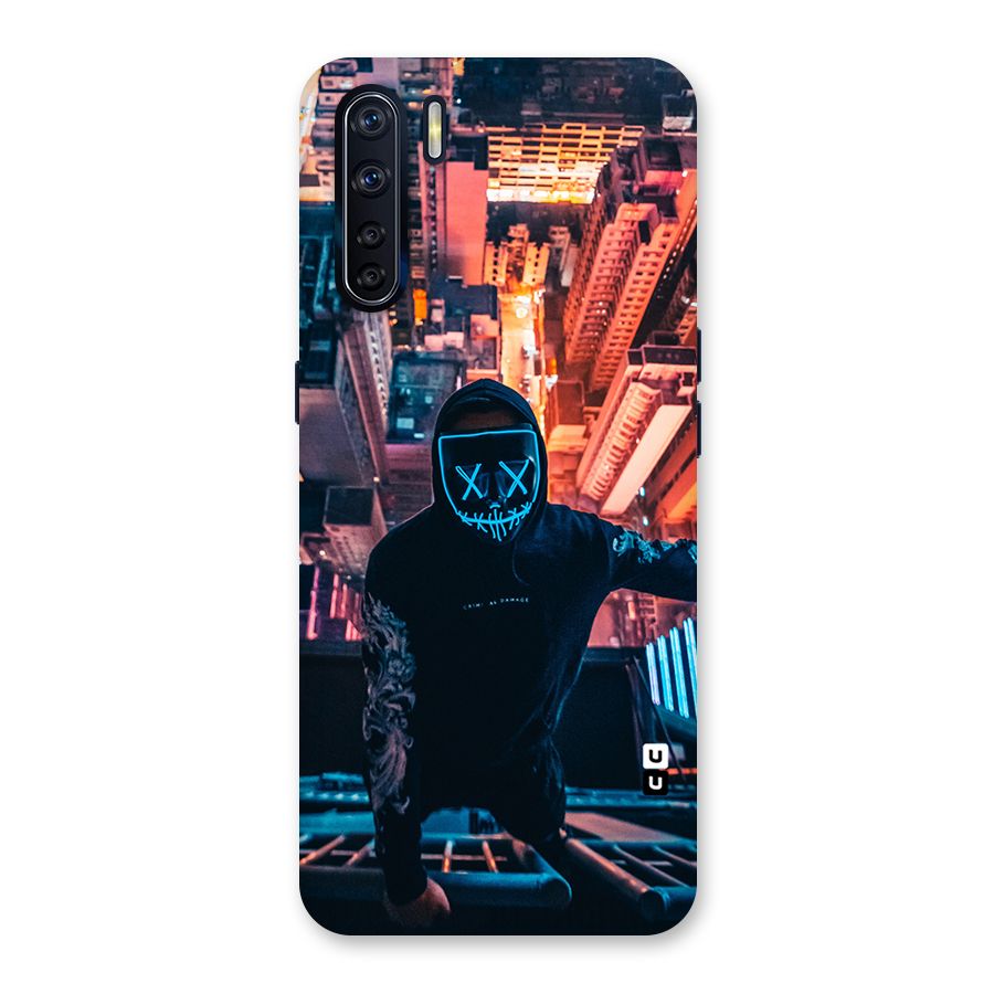 Mask Guy Climbing Building Back Case for Oppo F15