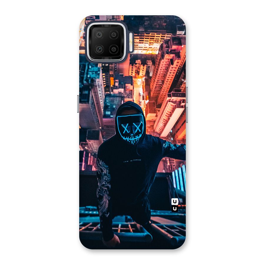 Mask Guy Climbing Building Back Case for Oppo F17