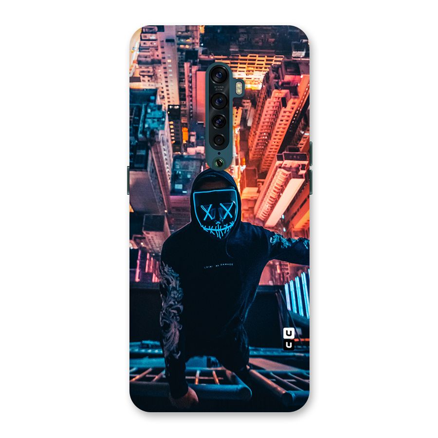 Mask Guy Climbing Building Back Case for Oppo Reno2