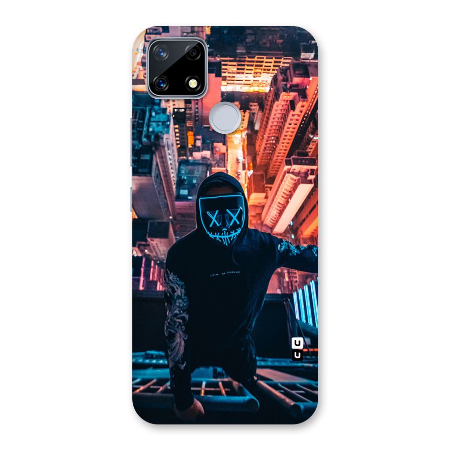 Mask Guy Climbing Building Back Case for Realme Narzo 20