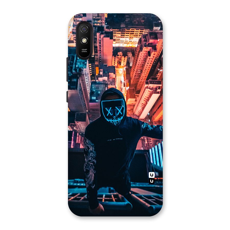 Mask Guy Climbing Building Back Case for Redmi 9A