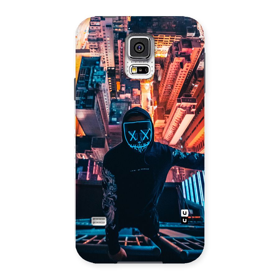 Mask Guy Climbing Building Back Case for Samsung Galaxy S5