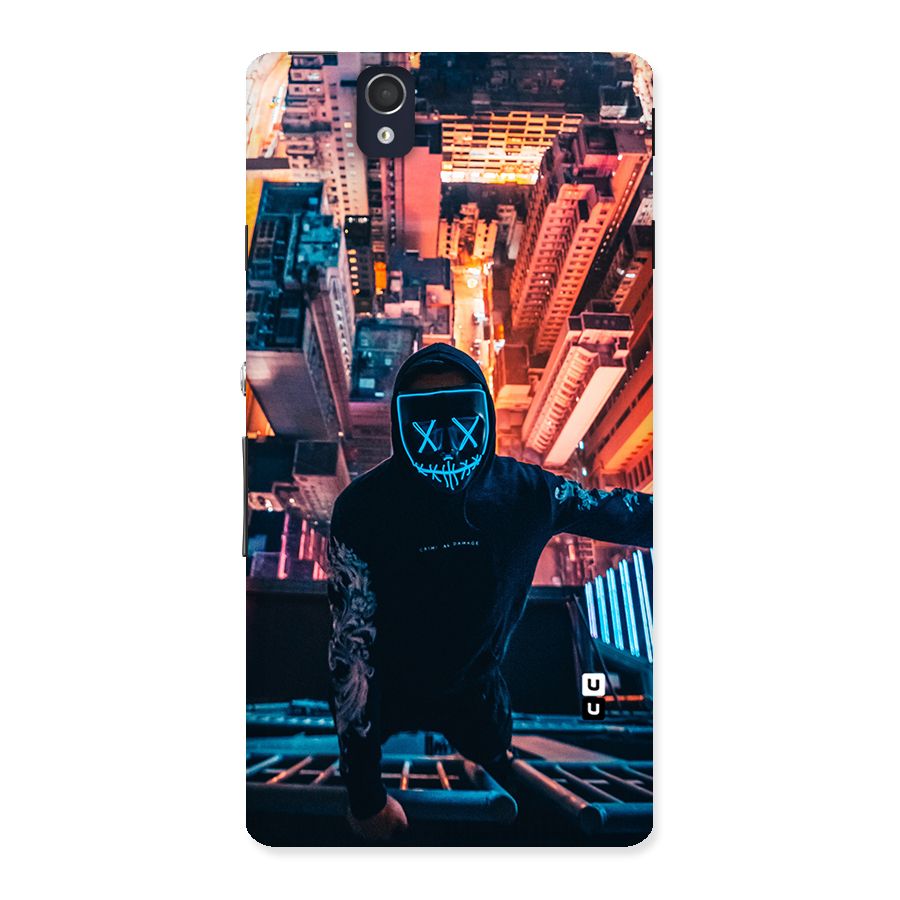 Mask Guy Climbing Building Back Case for Sony Xperia Z