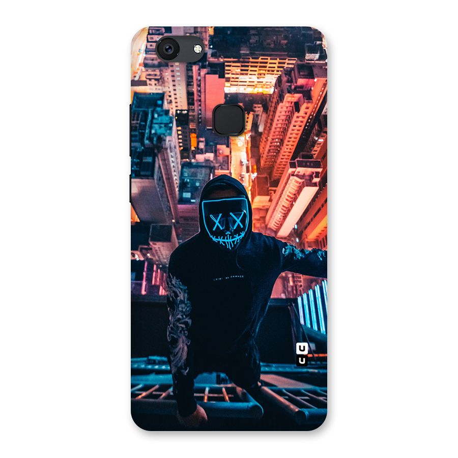 Mask Guy Climbing Building Back Case for Vivo V7 Plus