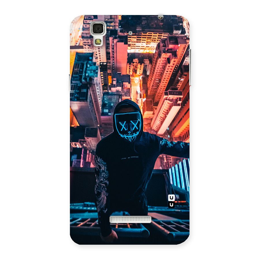 Mask Guy Climbing Building Back Case for YU Yureka Plus