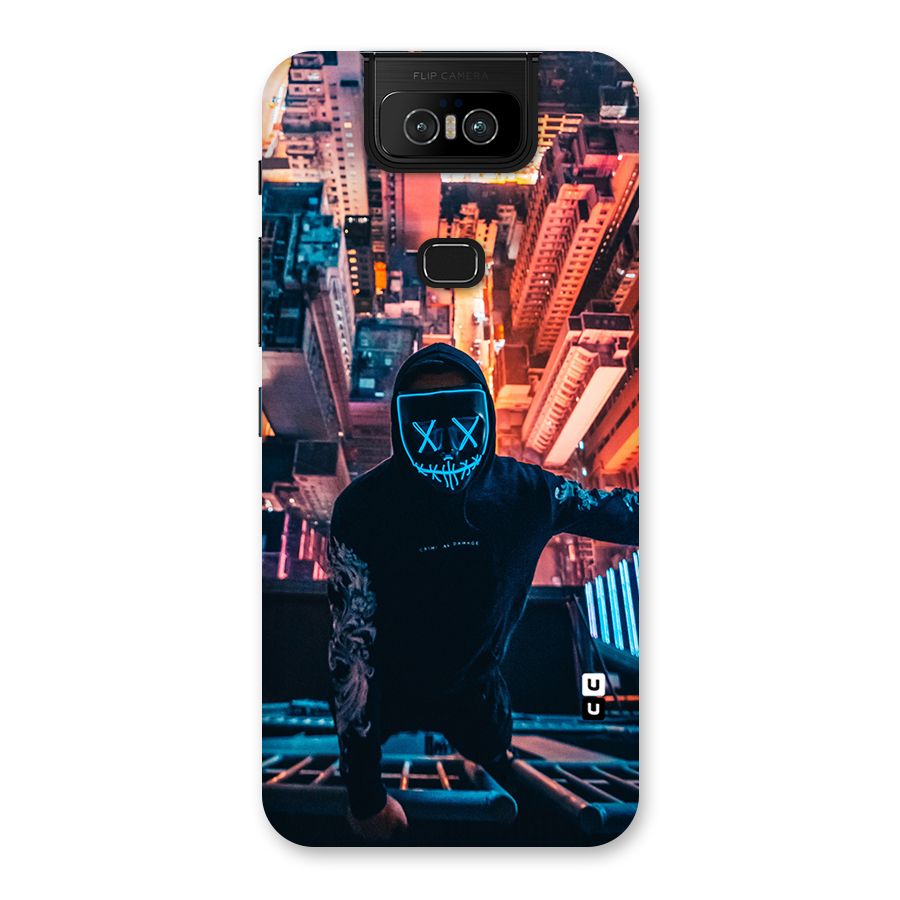 Mask Guy Climbing Building Back Case for Zenfone 6z