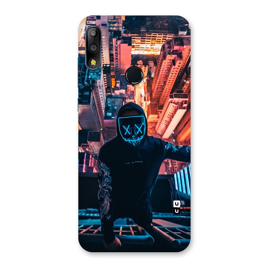 Mask Guy Climbing Building Back Case for Zenfone Max Pro M2