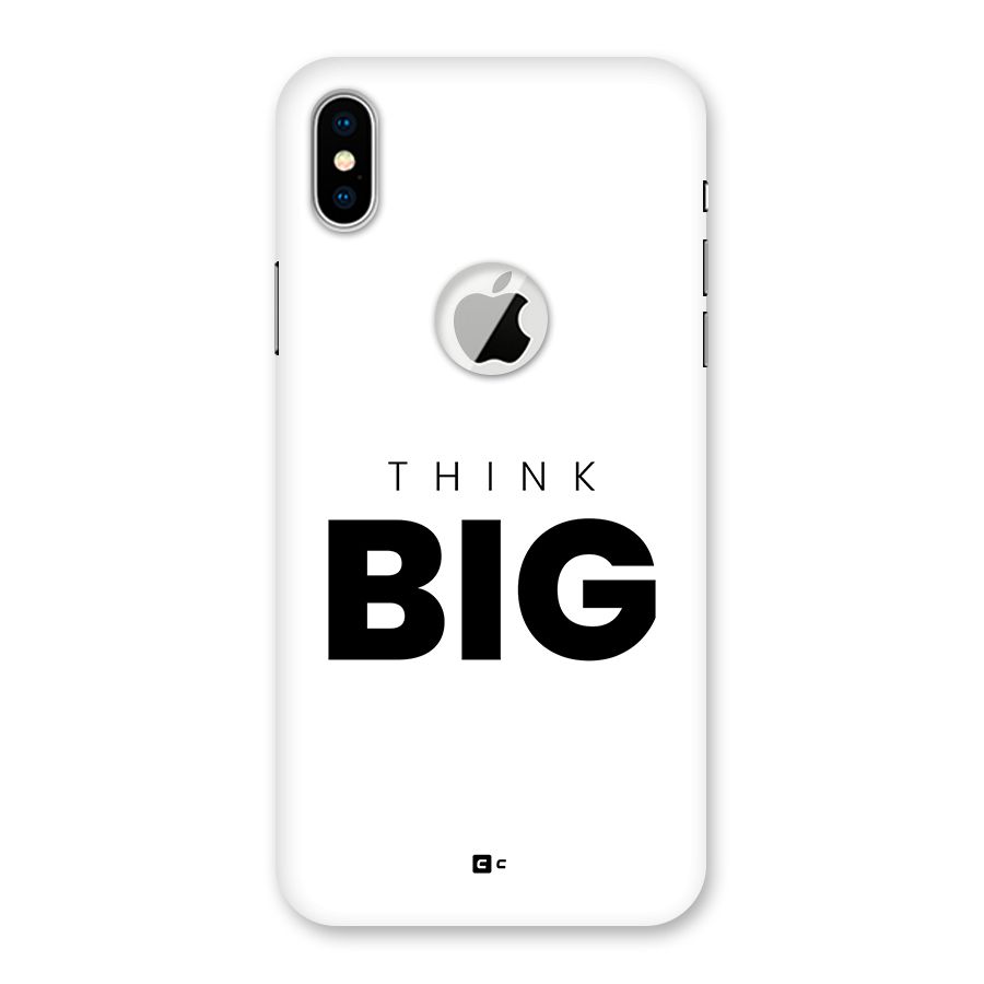 Massive Thought Back Case for iPhone XS Logo Cut