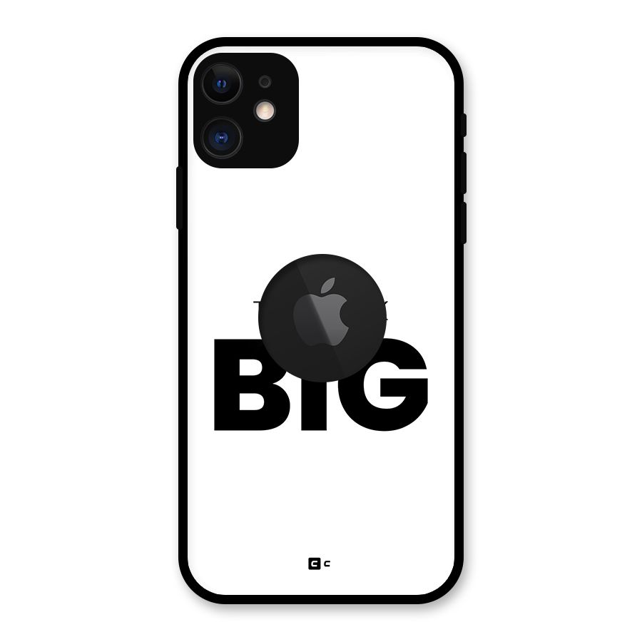 Massive Thought Glass Back Case for iPhone 11 Logo Cut