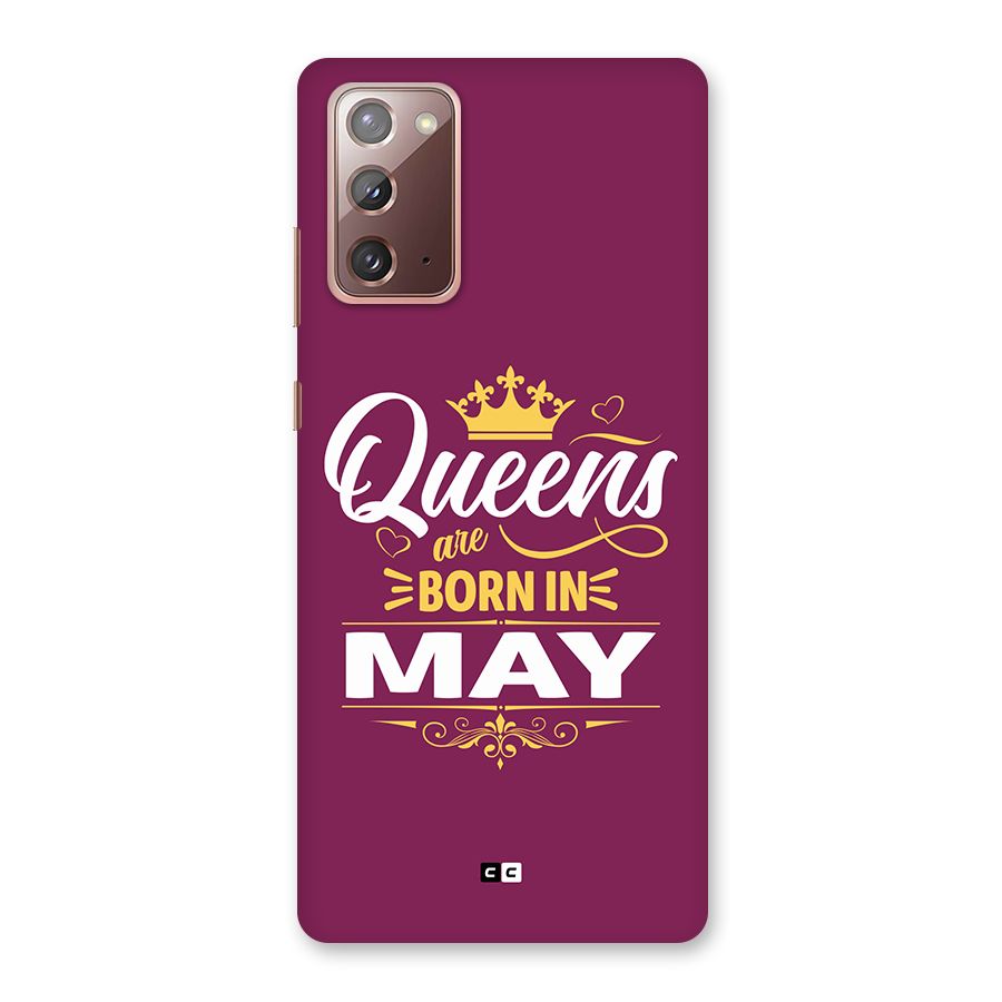 May Born Queens Back Case for Galaxy Note 20