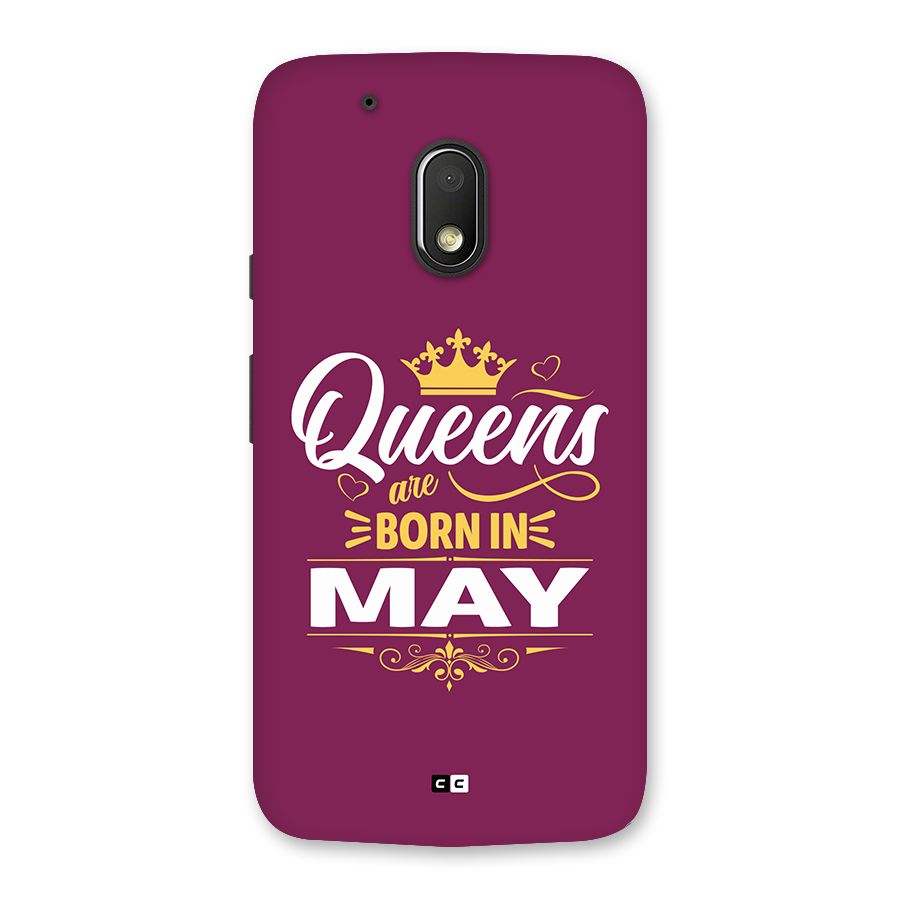 May Born Queens Back Case for Moto G4 Play