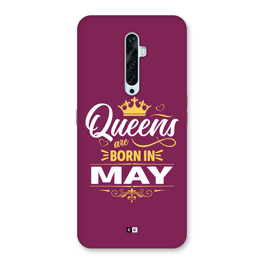 May Born Queens Back Case for Oppo Reno2 F