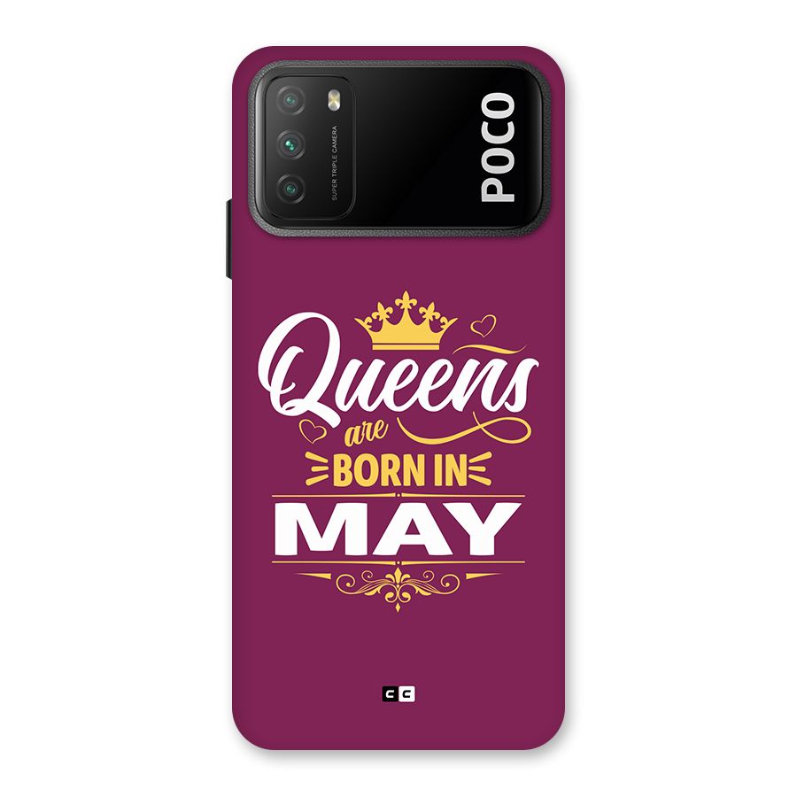 May Born Queens Back Case for Poco M3