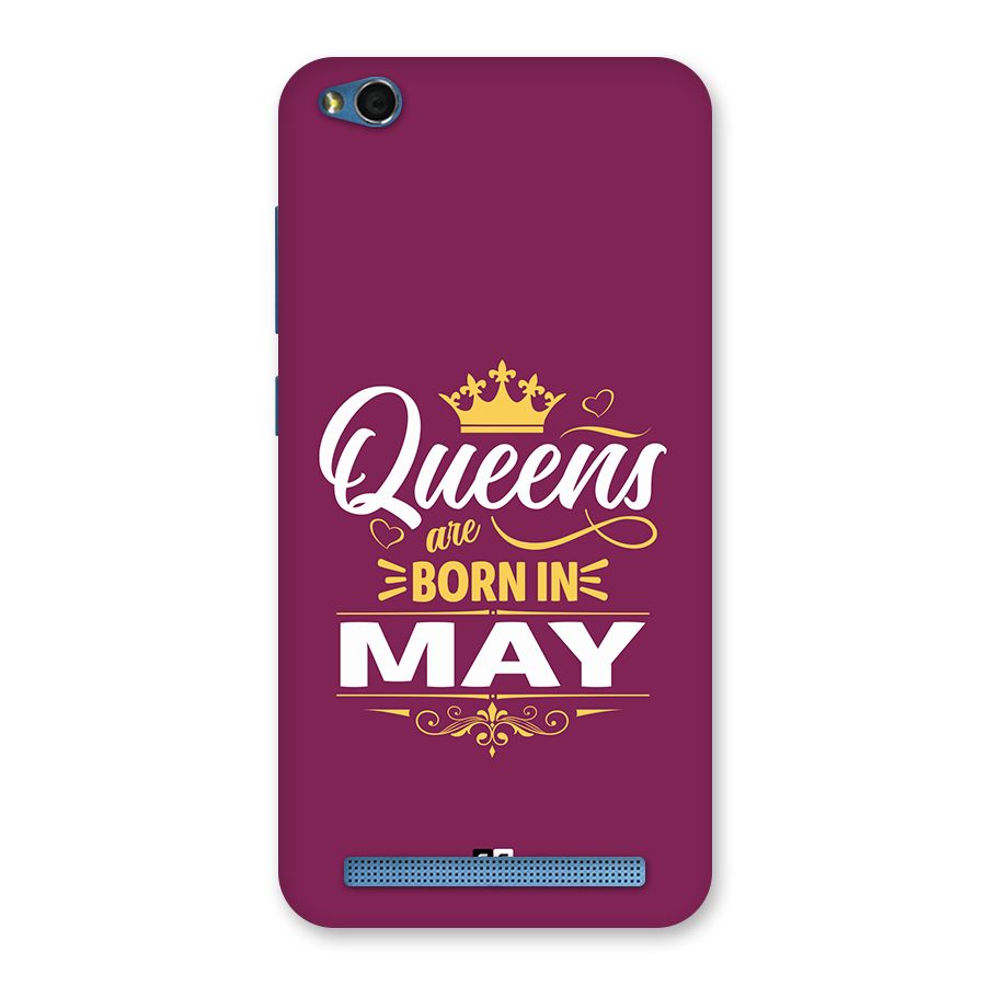 May Born Queens Back Case for Redmi 5A