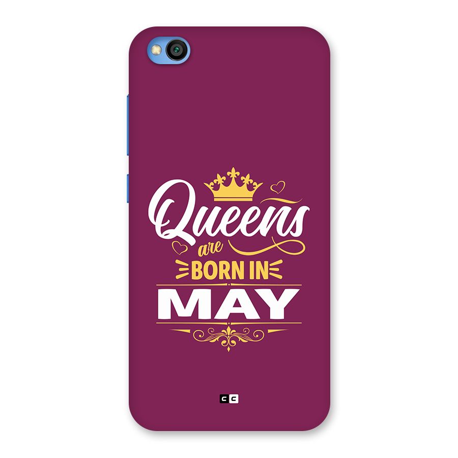 May Born Queens Back Case for Redmi Go