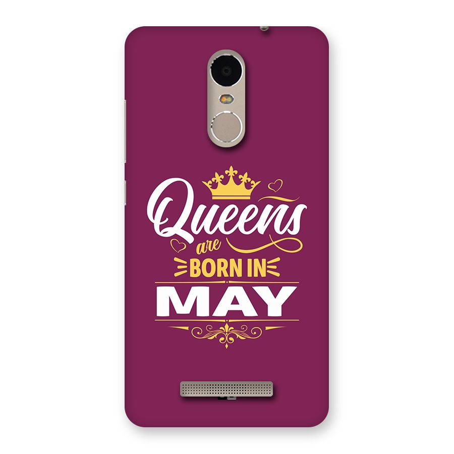 May Born Queens Back Case for Redmi Note 3