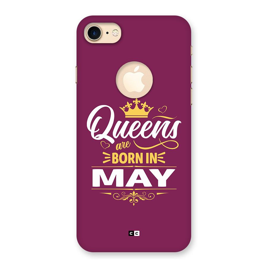 May Born Queens Back Case for iPhone 8 Logo Cut