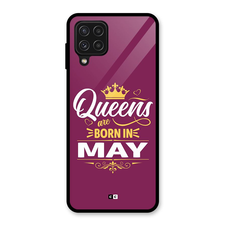 May Born Queens Glass Back Case for Galaxy A22 4G