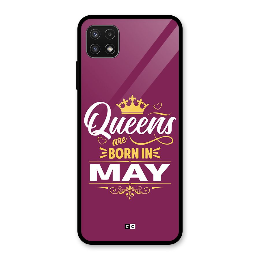 May Born Queens Glass Back Case for Galaxy A22 5G