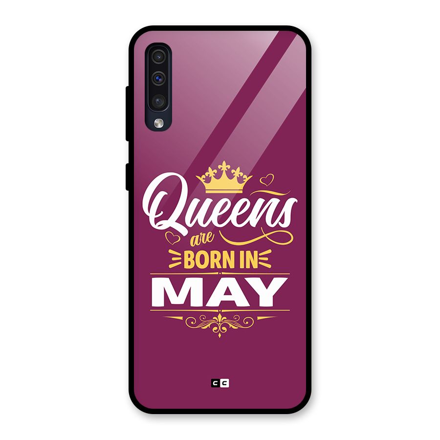 May Born Queens Glass Back Case for Galaxy A50s