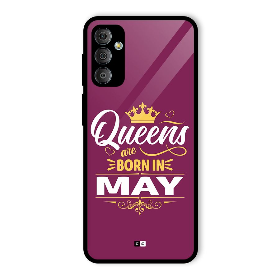 May Born Queens Glass Back Case for Galaxy F23