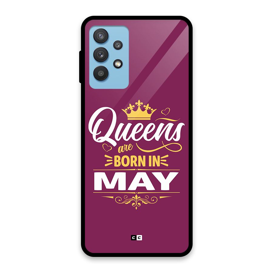 May Born Queens Glass Back Case for Galaxy M32 5G