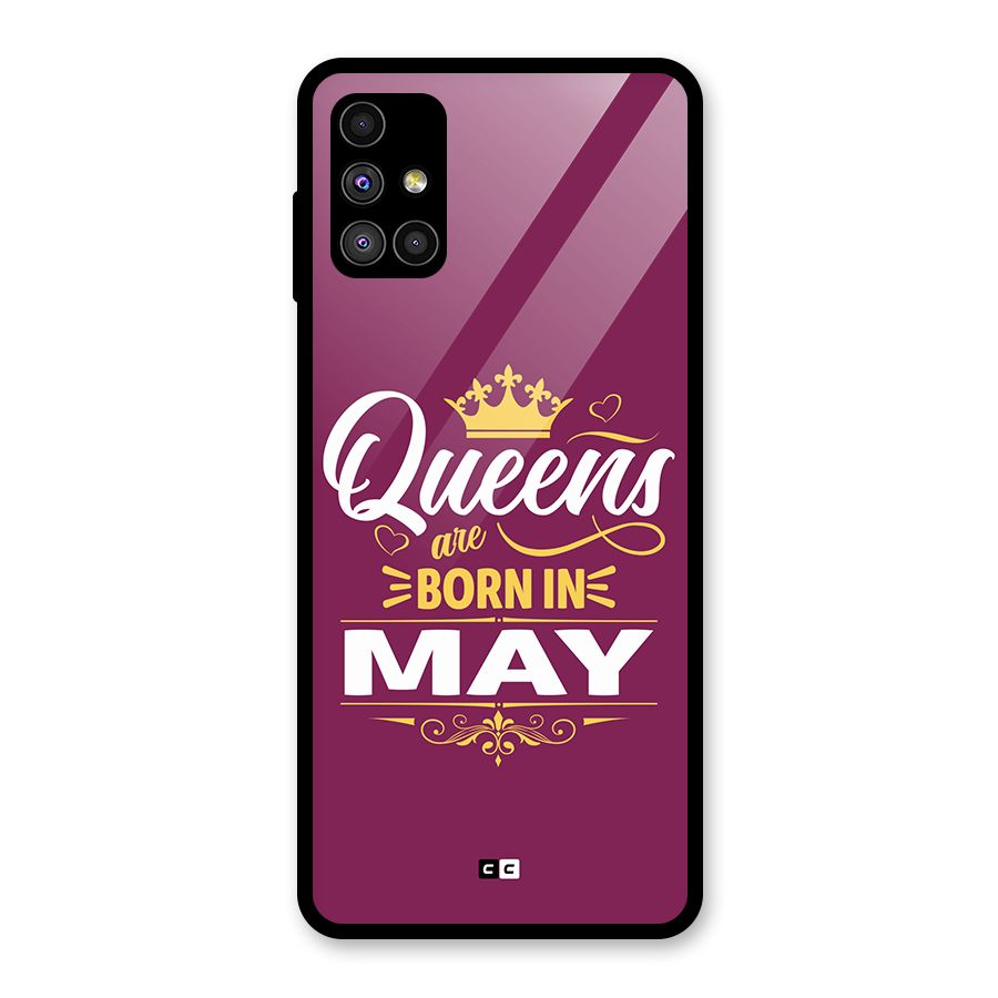 May Born Queens Glass Back Case for Galaxy M51